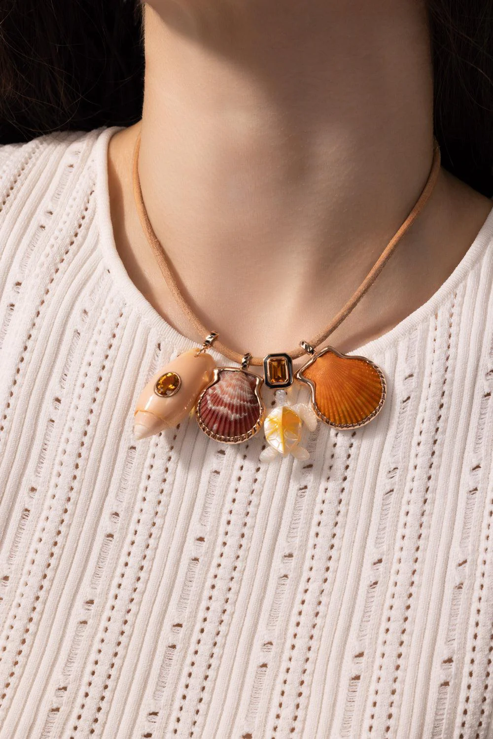 Medium Natural Clam Pendant - Image 3