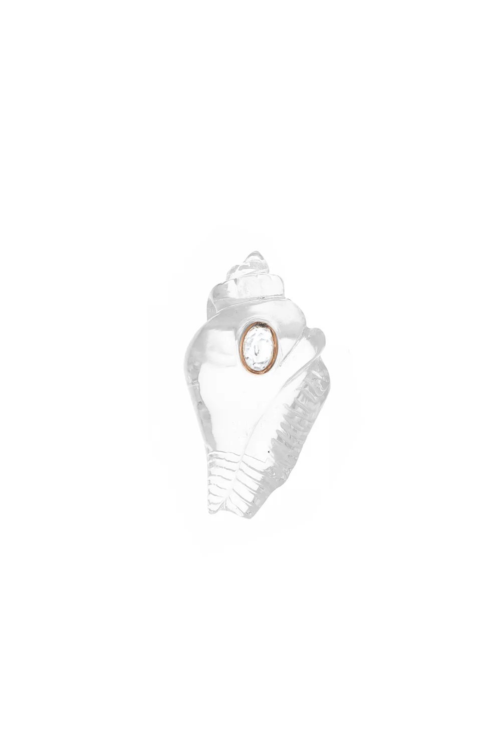 Sillimanite Clear Shell Bead
