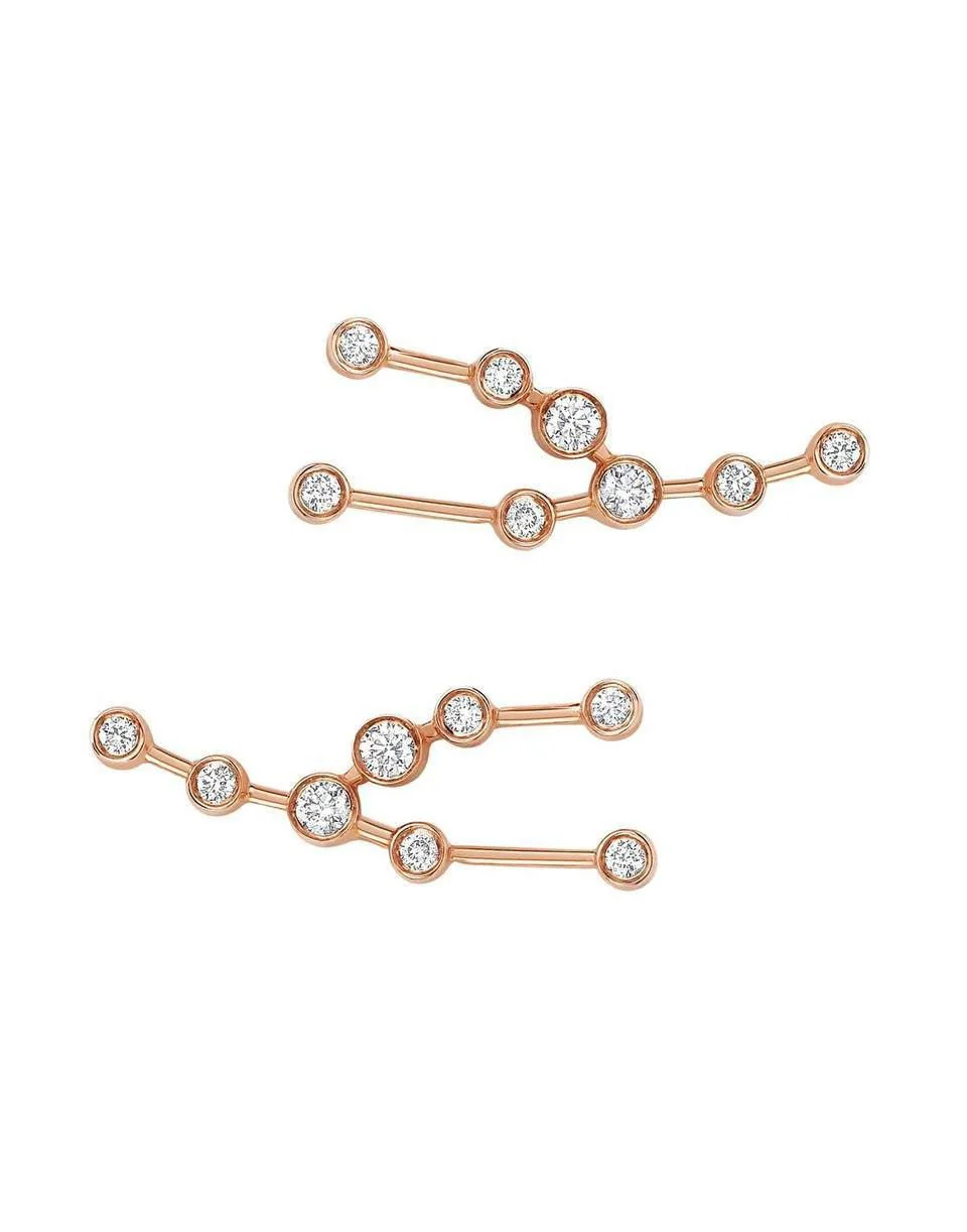 Diamond Taurus Petite Constellation Stud Earrings - Image 2