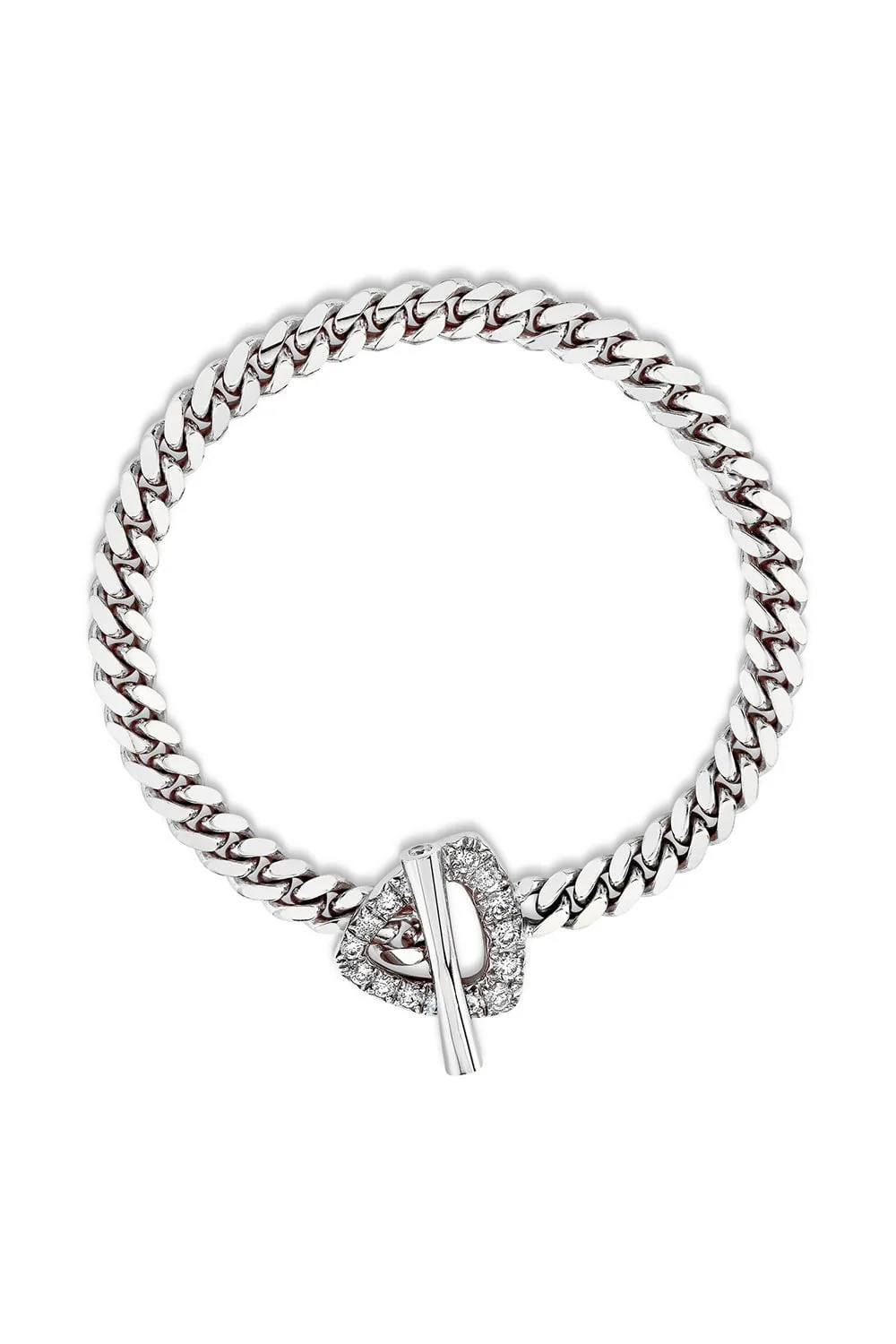 Diamond Trillion Toggle Bracelet