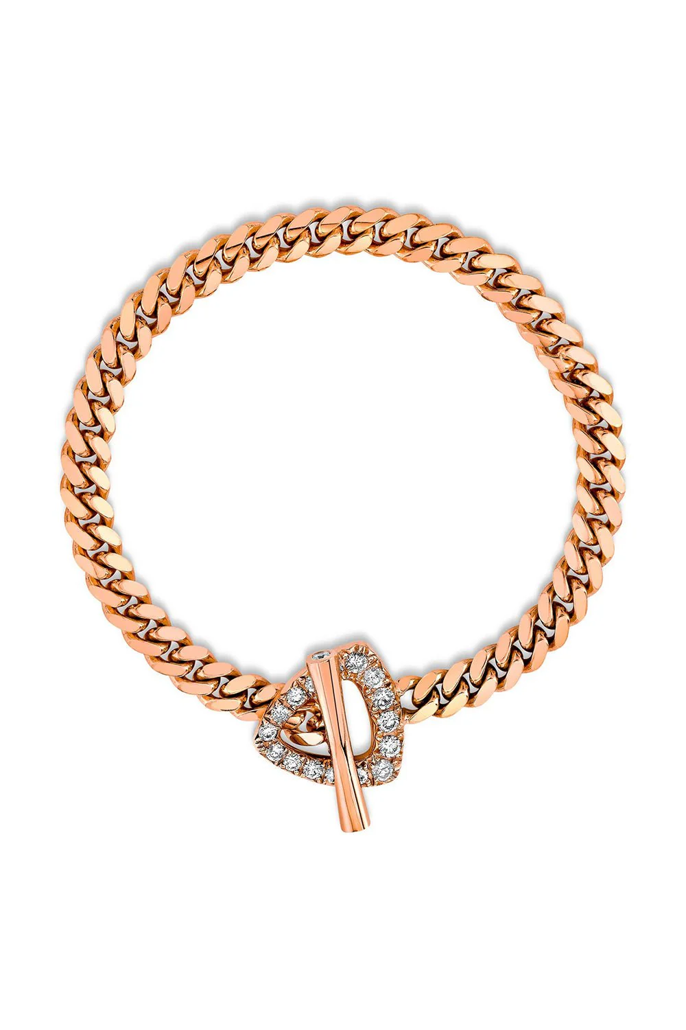Diamond Trillion Toggle Bracelet - Image 5