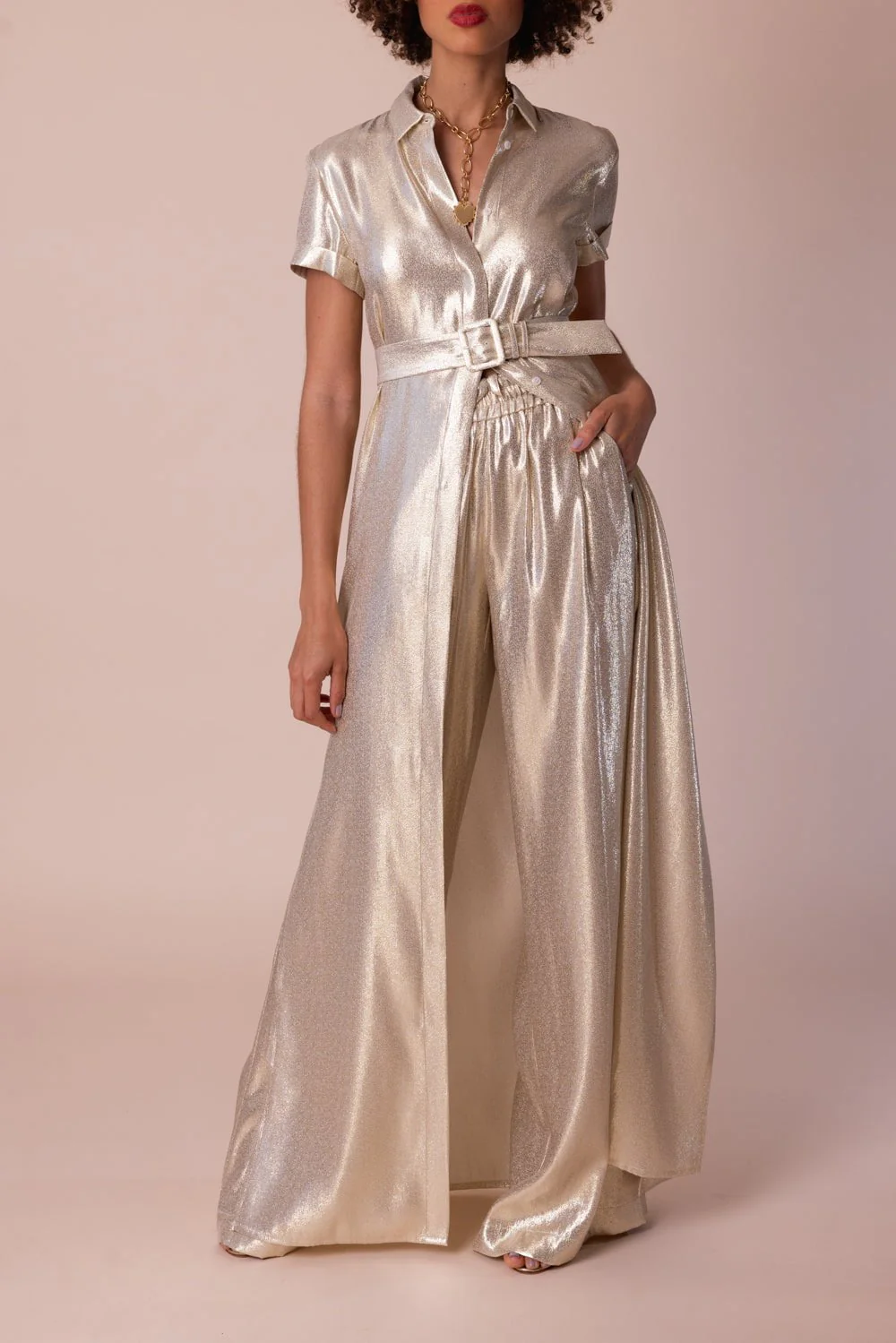 Jil Pant - Gold - Image 4