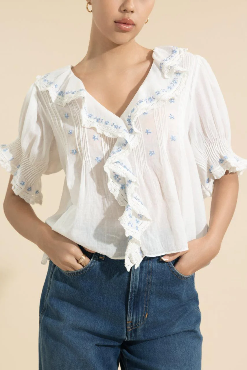 Hettie Top - Salt - Image 2