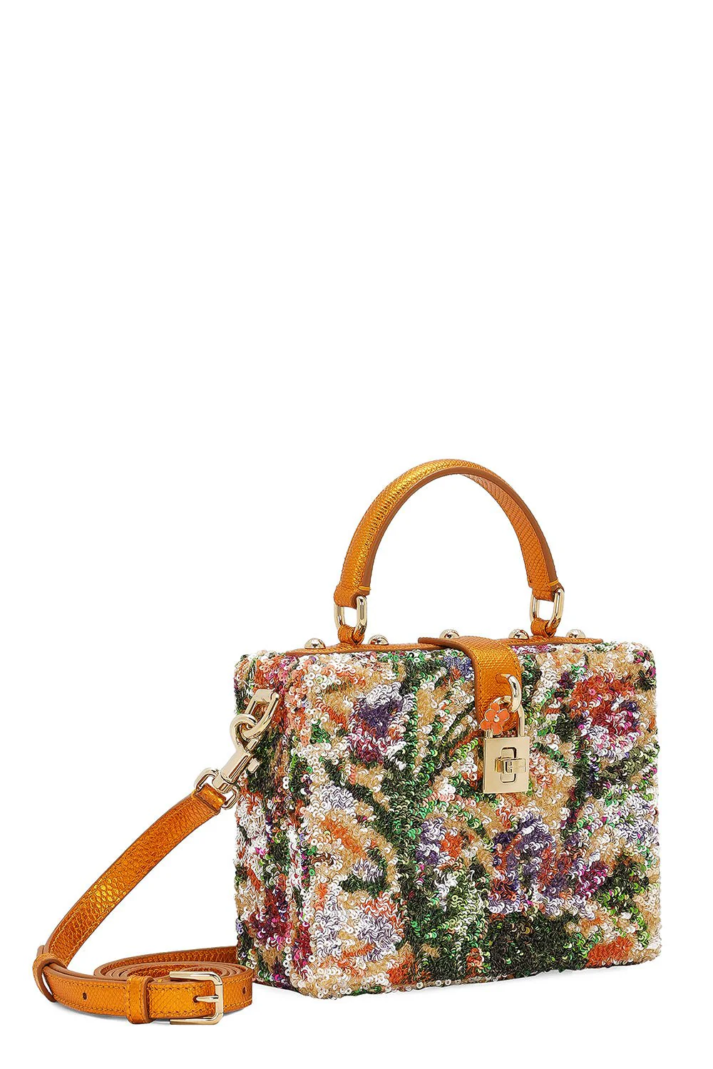 Beaded Floral Hard Box Bag - Image 3