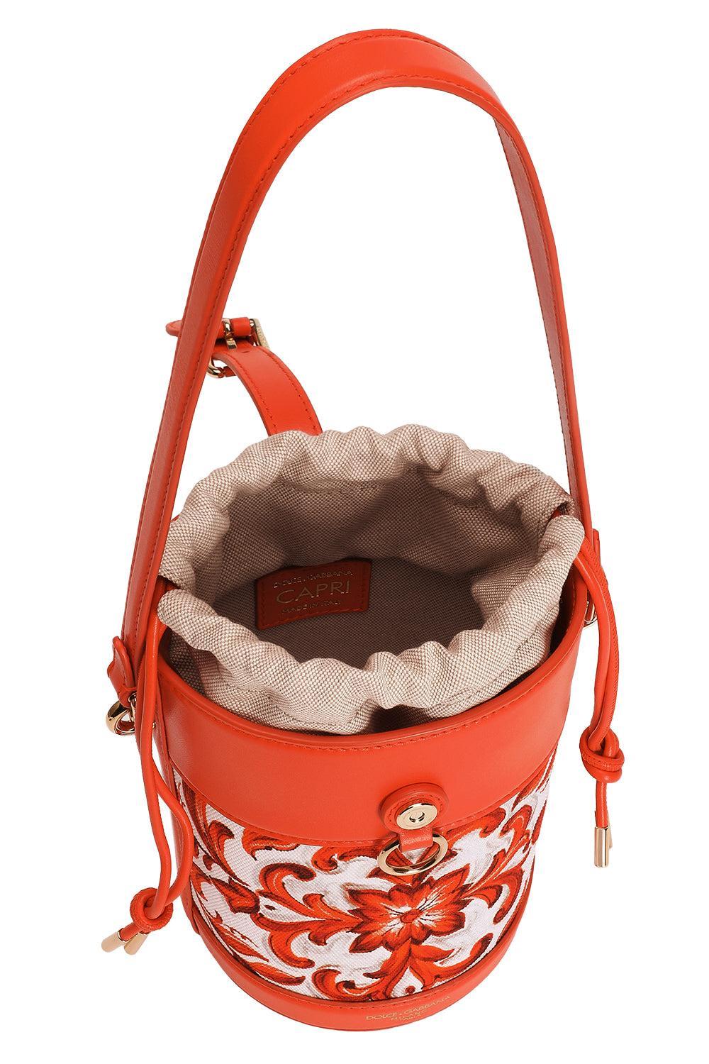 Capri Bucket Bag - Maiolica Orange - Image 6