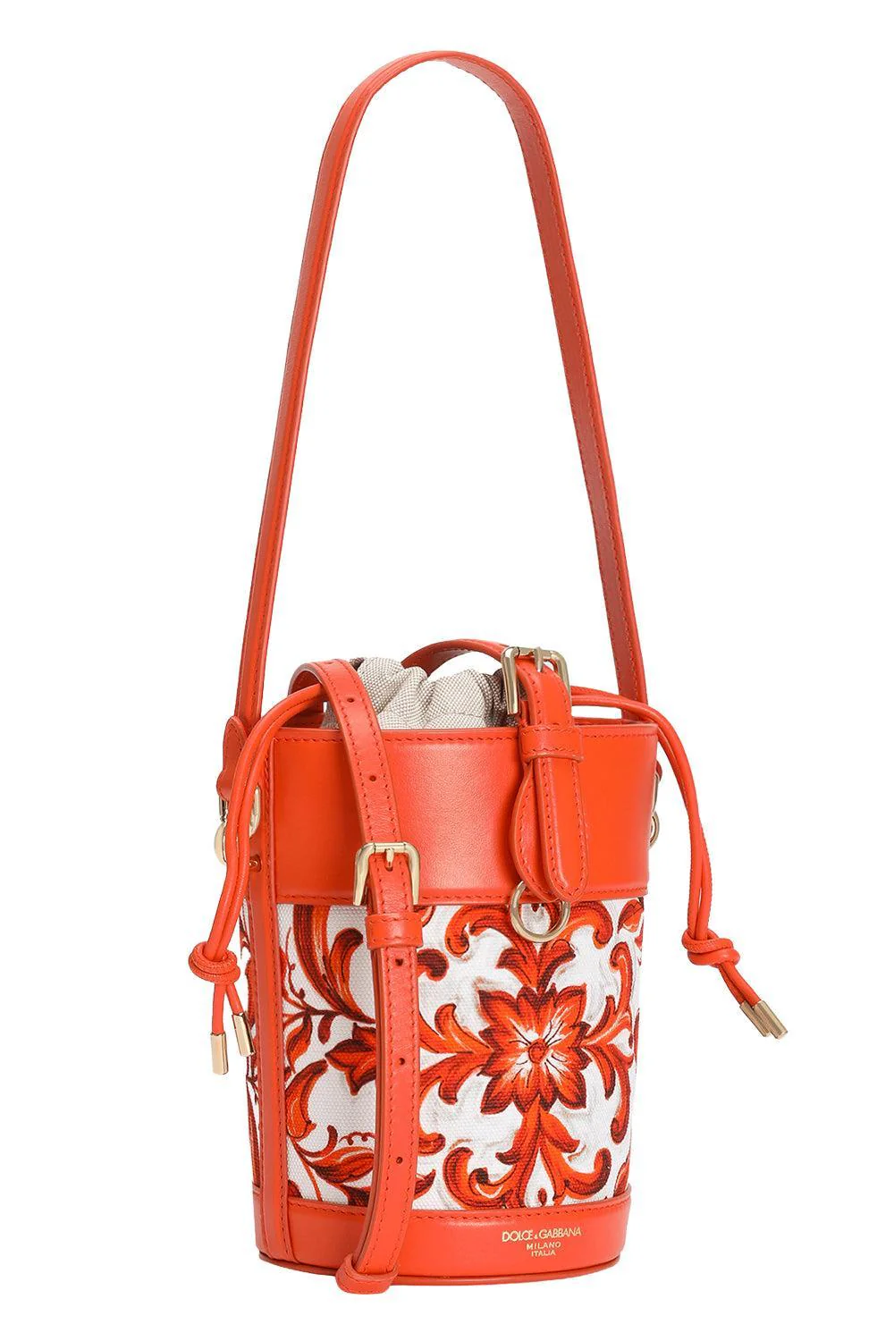 Capri Bucket Bag - Maiolica Orange - Image 9