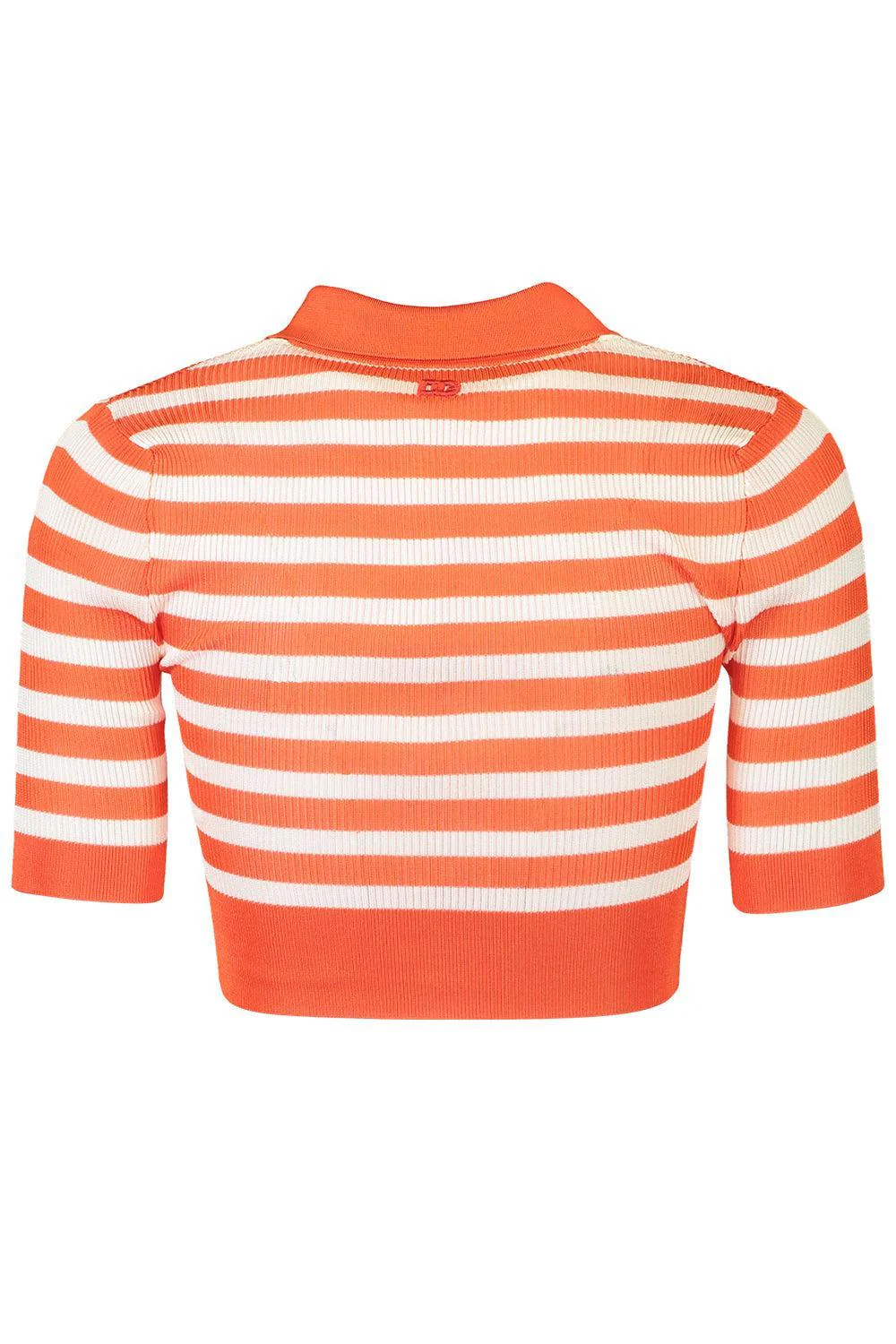 Cropped Stripe Polo - Image 5