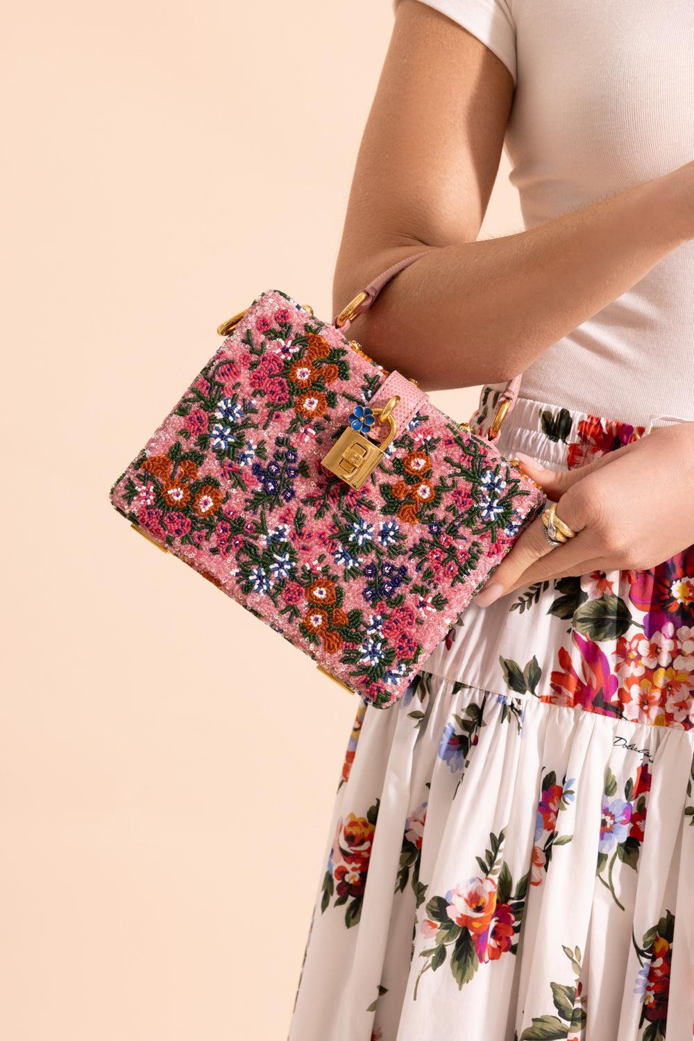Dolce Box Bag - Embellished Pink Multi - Image 2
