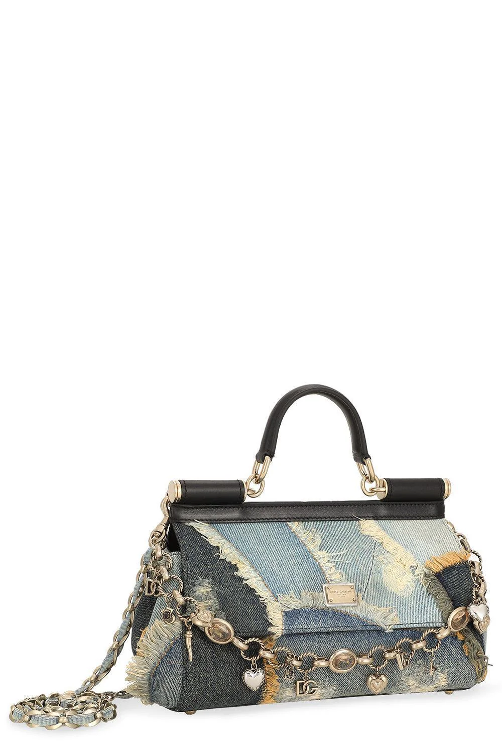 Elongated Sicily Bag - Patchwork Denim - Image 6