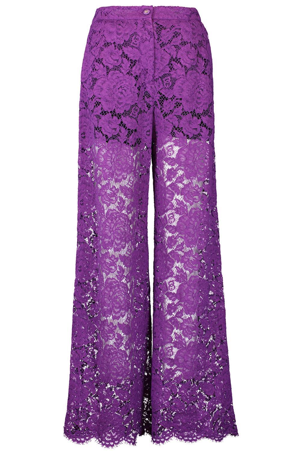Flare Floral Logo Lace Pants