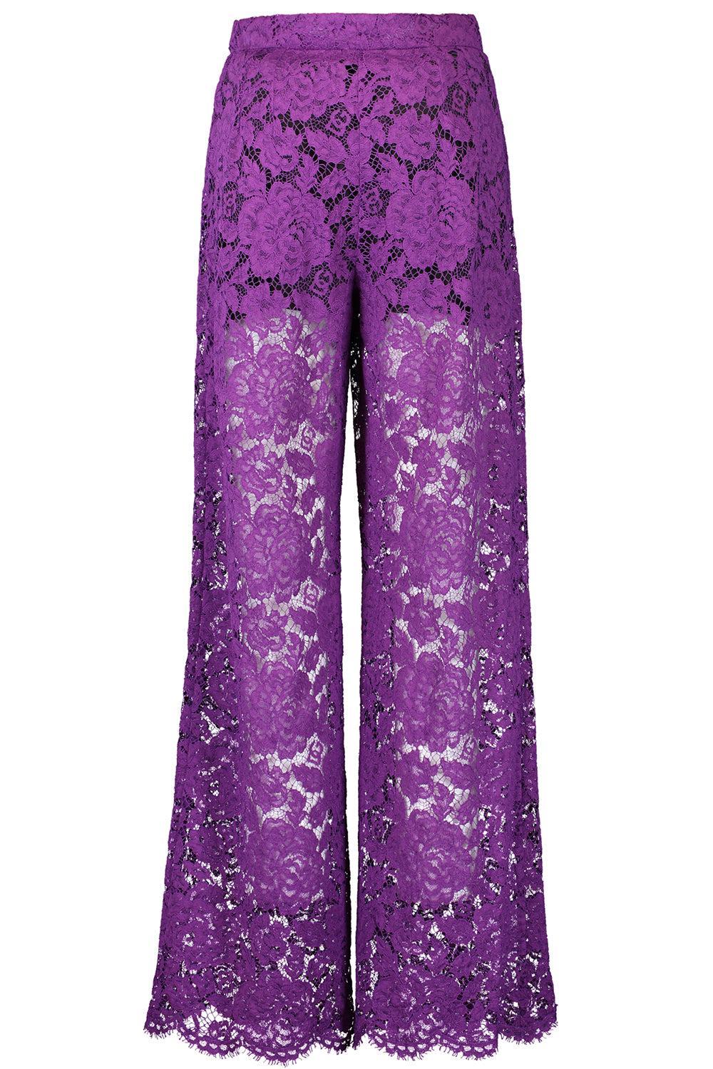 Flare Floral Logo Lace Pants - Image 5