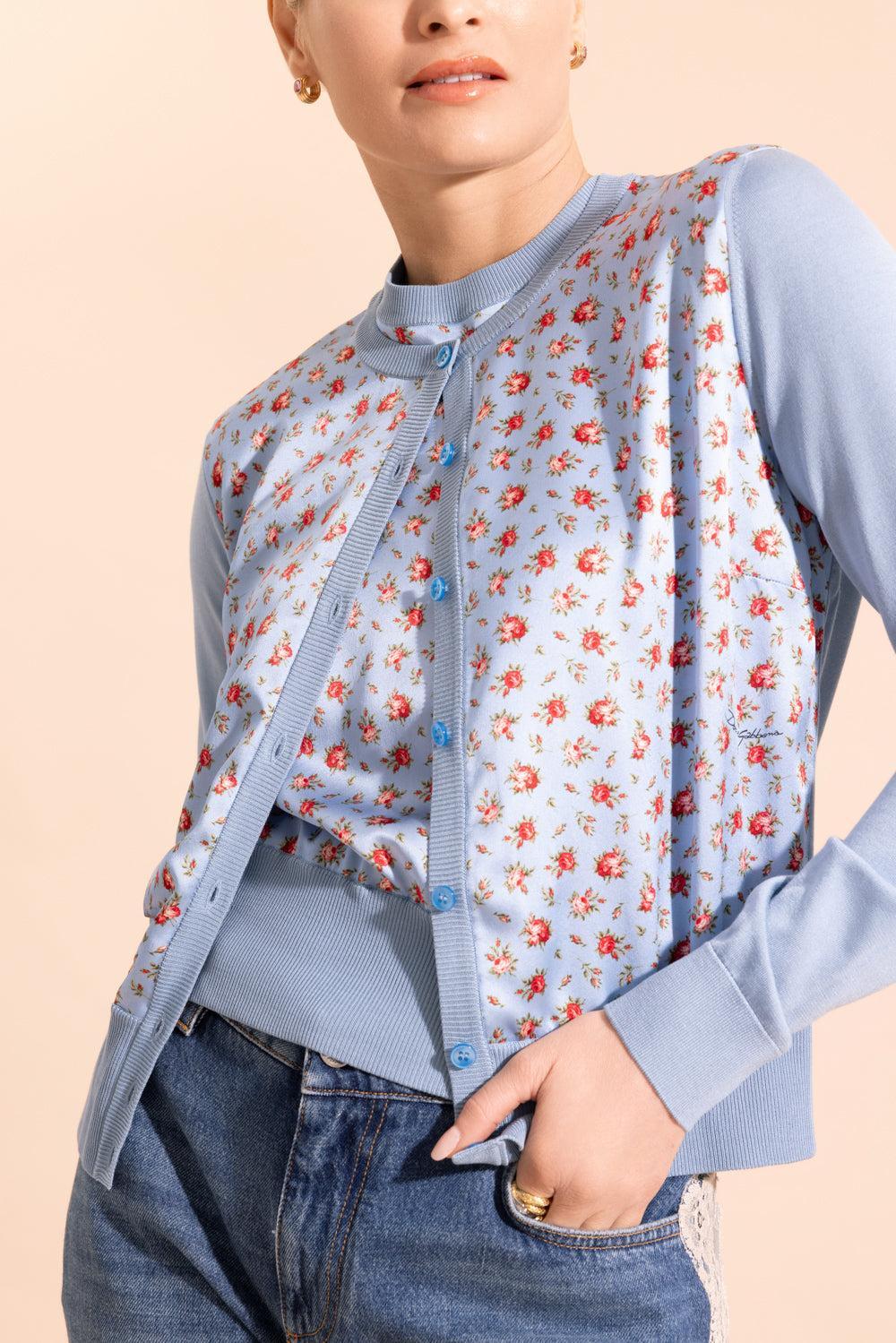Floral Knit Cardigan - Image 2