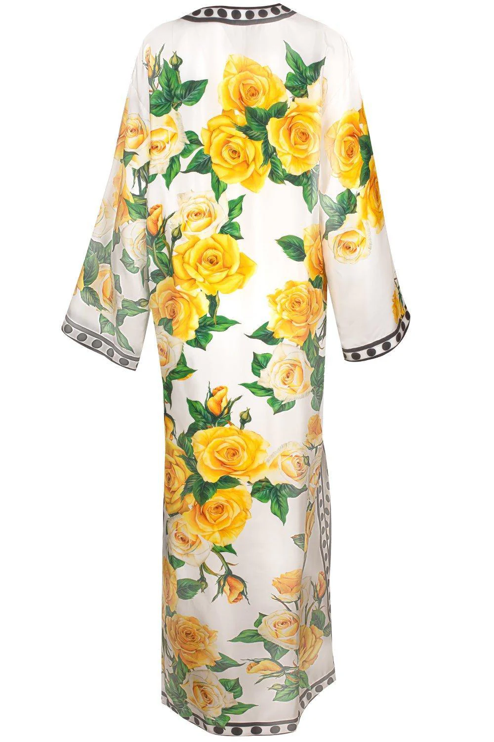 Kimono Sleeve Floral Kaftan - Image 5
