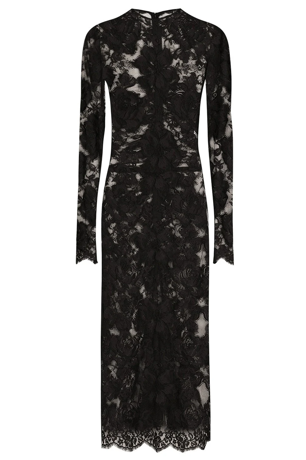Long Sleeve Lace Midi Dress