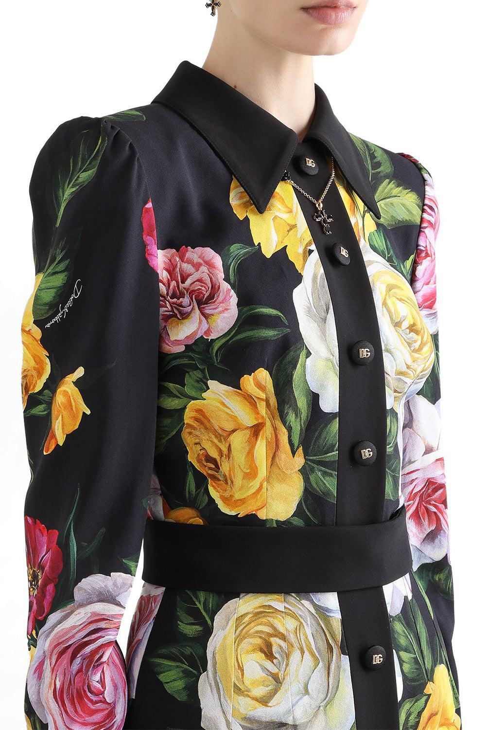 Long Sleeve Printed Shirt Dress - Image 3
