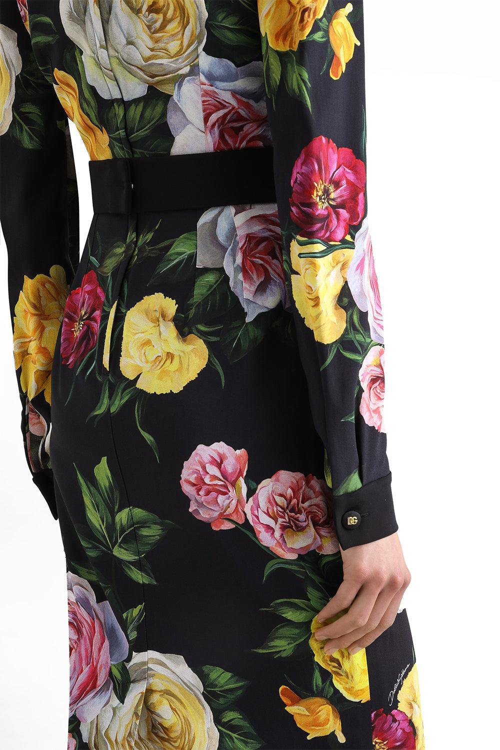 Long Sleeve Printed Shirt Dress - Image 4