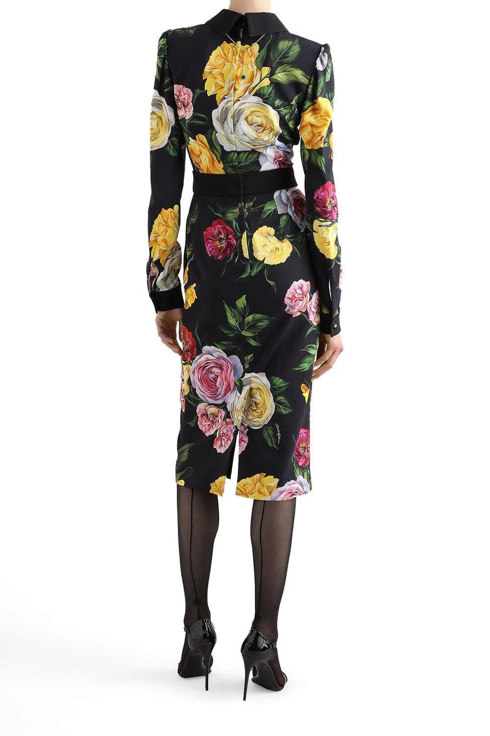 Long Sleeve Printed Shirt Dress - Image 5
