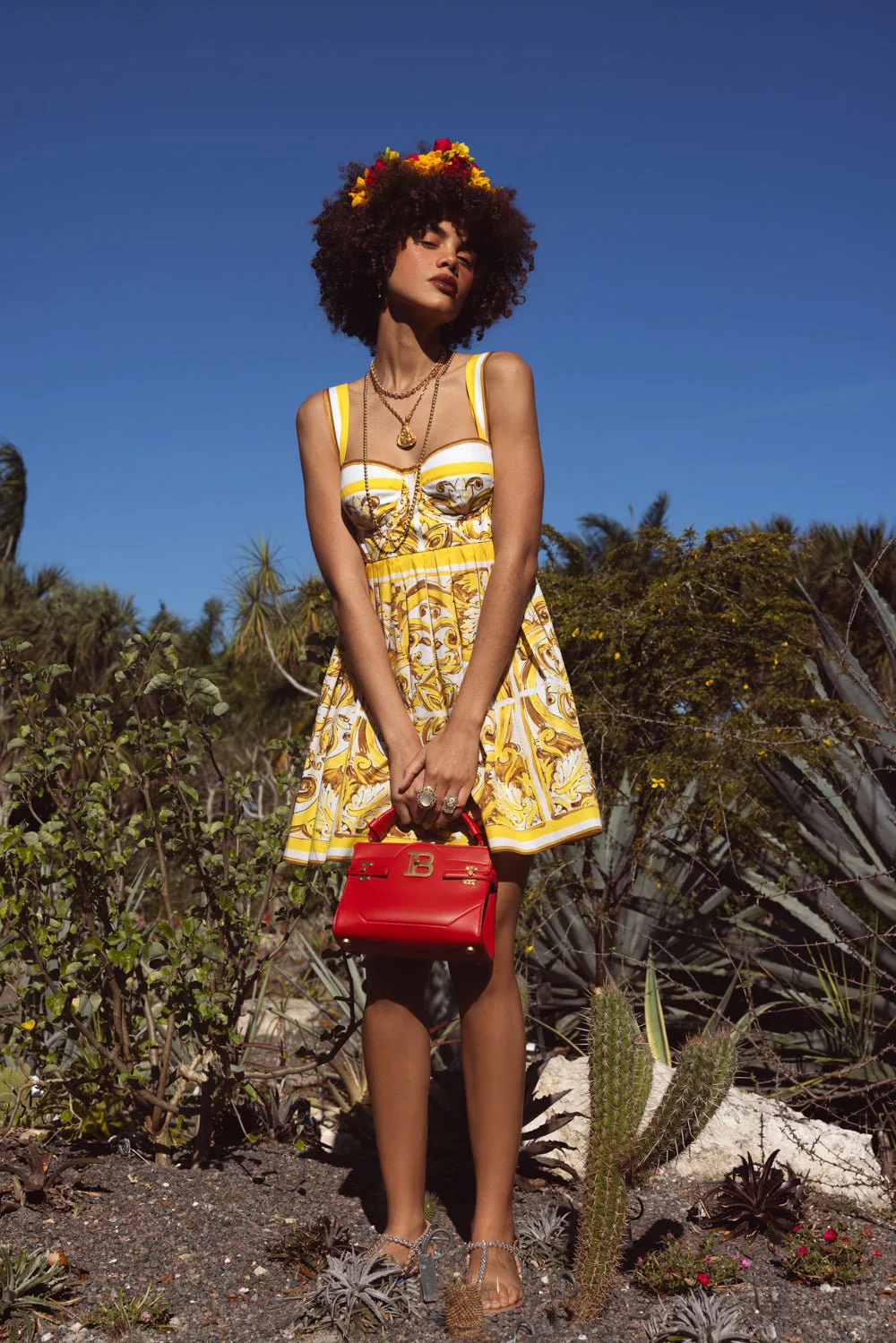 Maiolica Printed Mini Sundress - Image 2