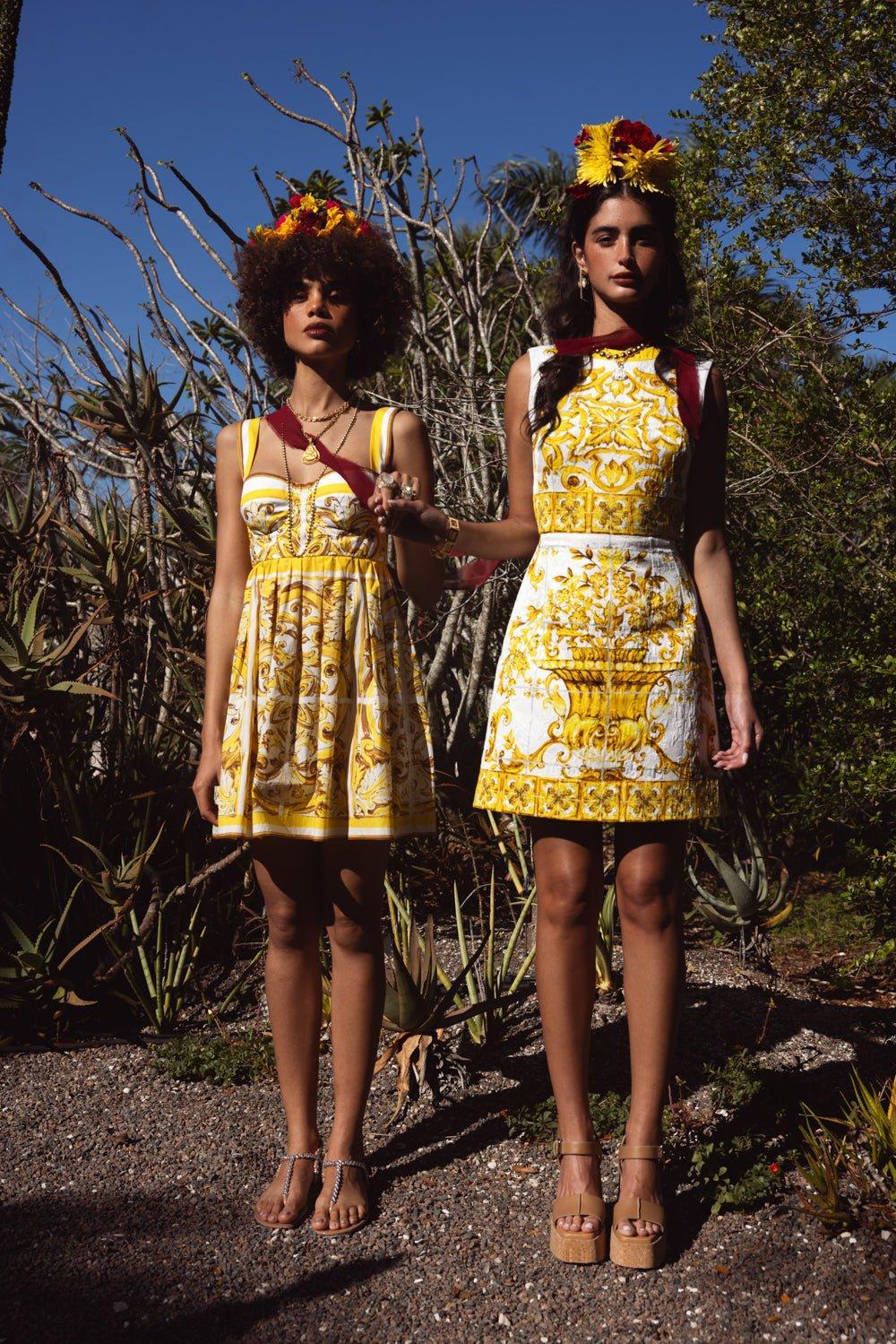Maiolica Printed Short Dress - Image 4