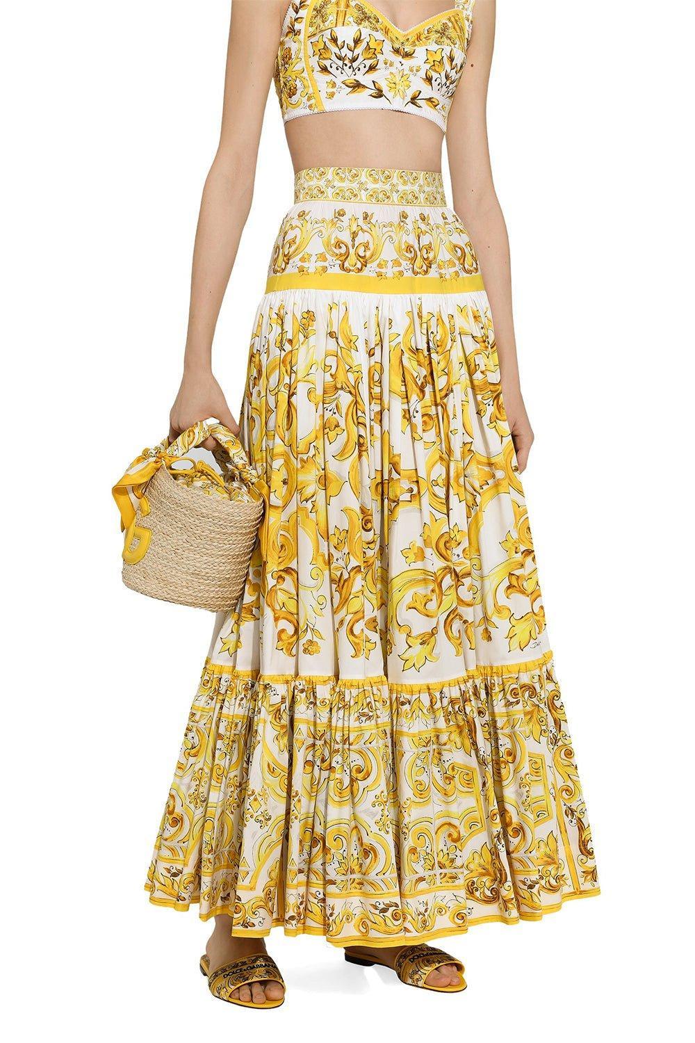 Maiolica Ruffle Maxi Skirt - Image 4