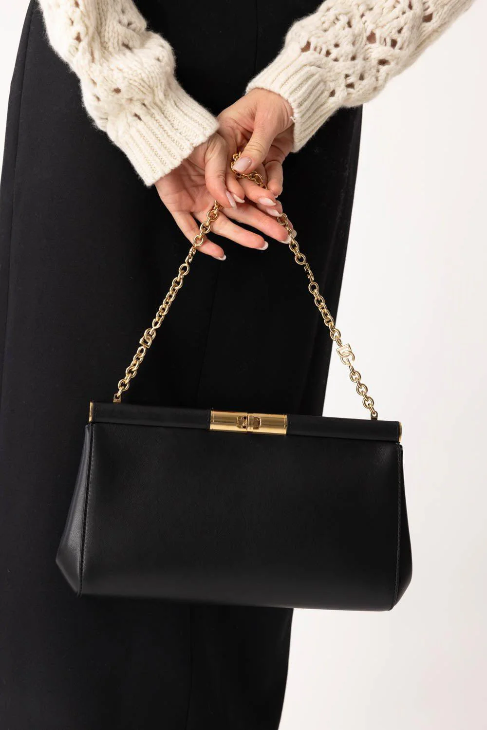 Medium Marlene Clutch - Black - Image 2