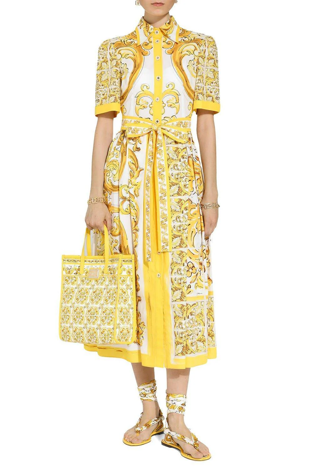 Medium Shopper - Azulejos Giallo - Image 2