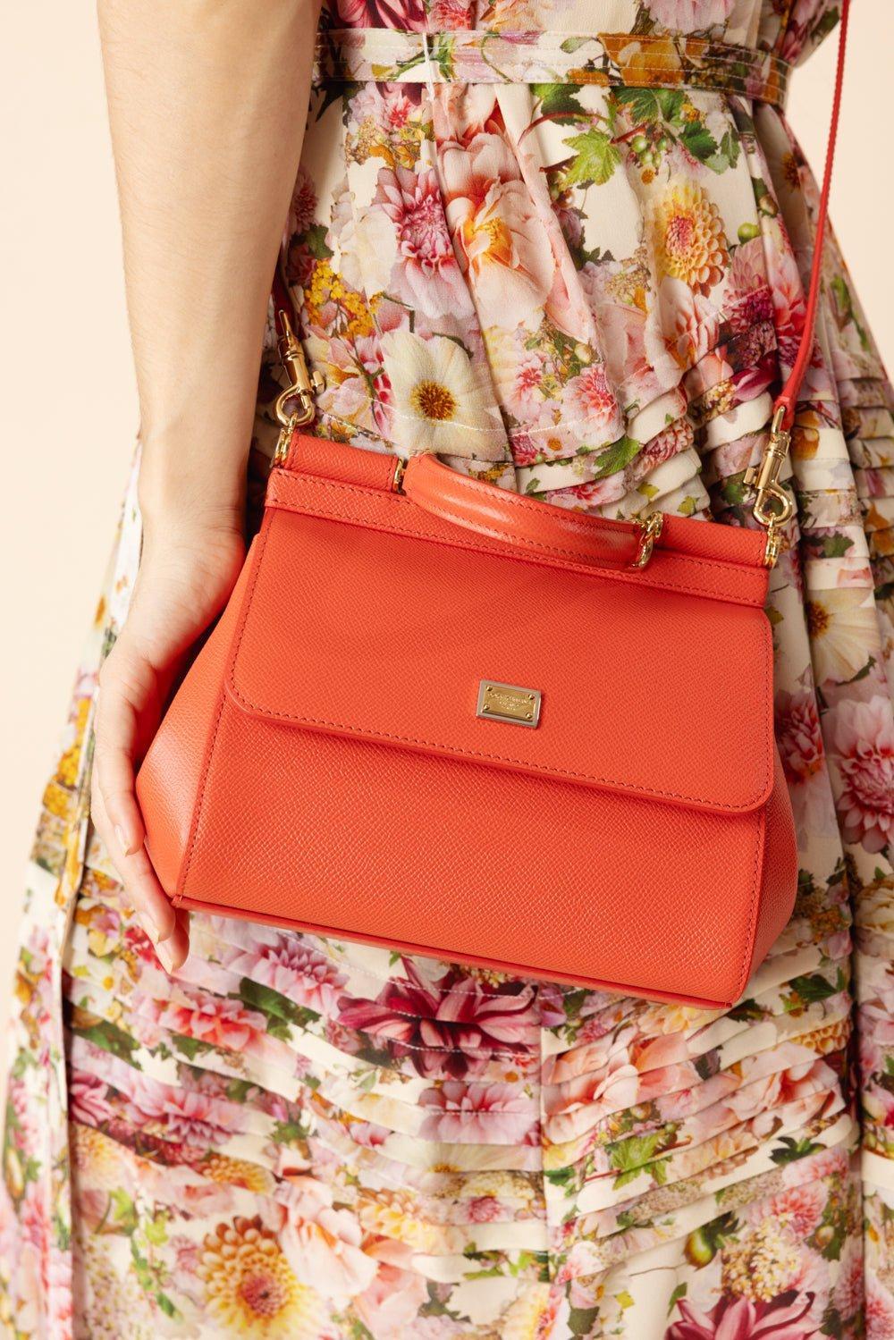 Medium Sicily Bag -  Coral - Image 3