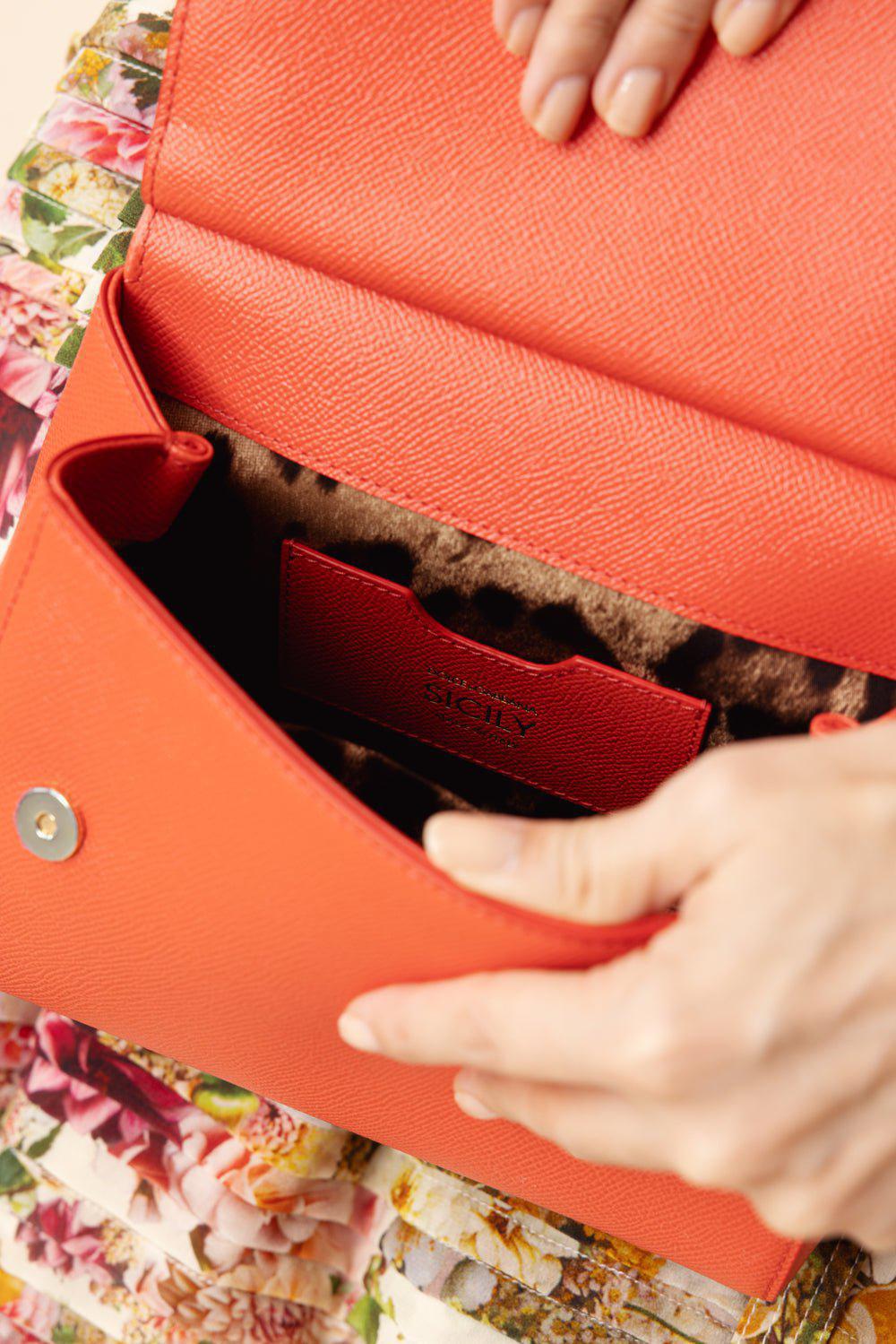 Medium Sicily Bag -  Coral - Image 4