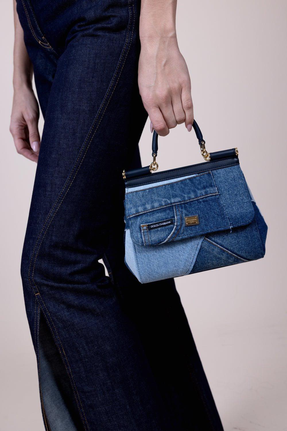 Medium Sicily Bag - Denim - Image 6