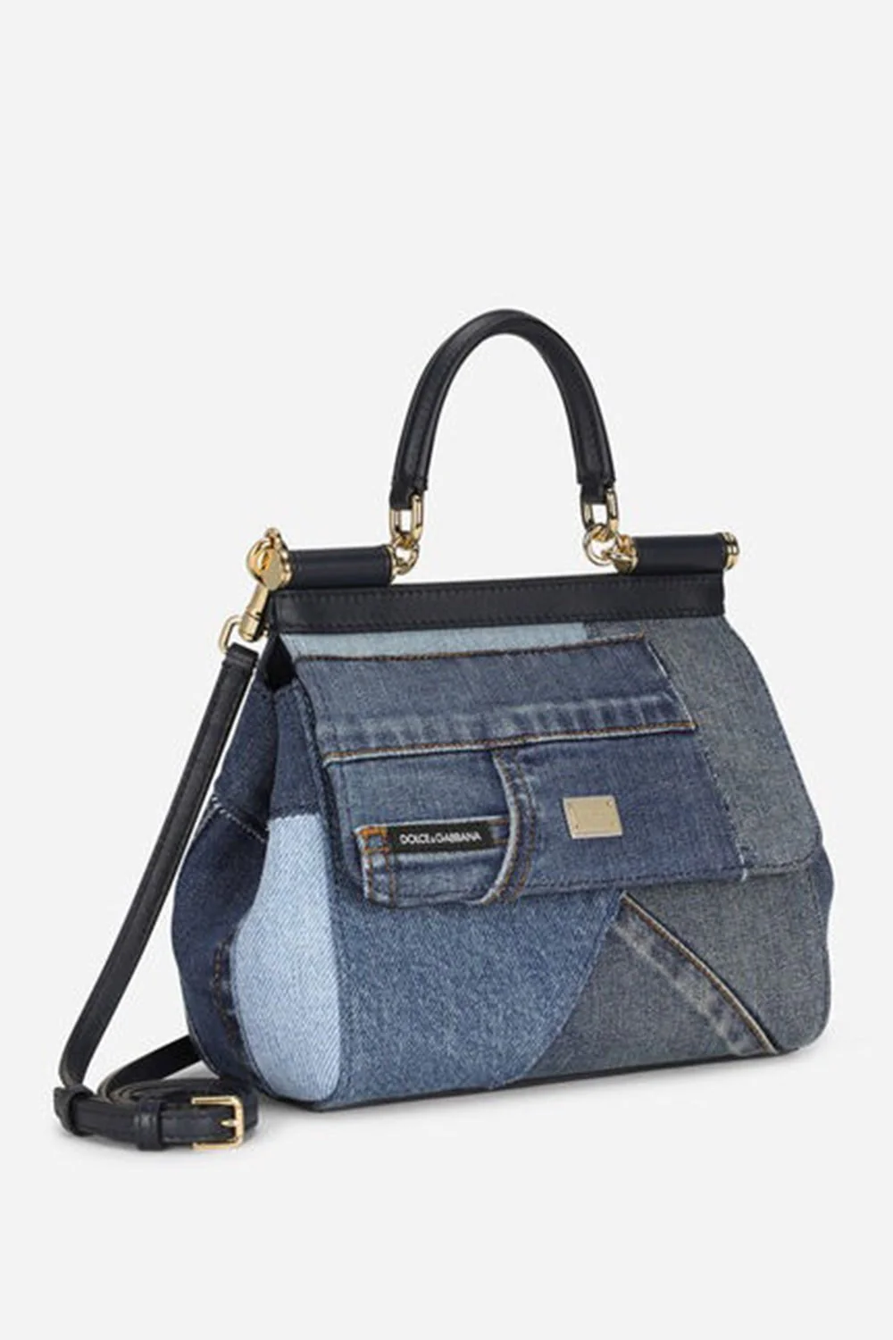Medium Sicily Bag - Denim - Image 9