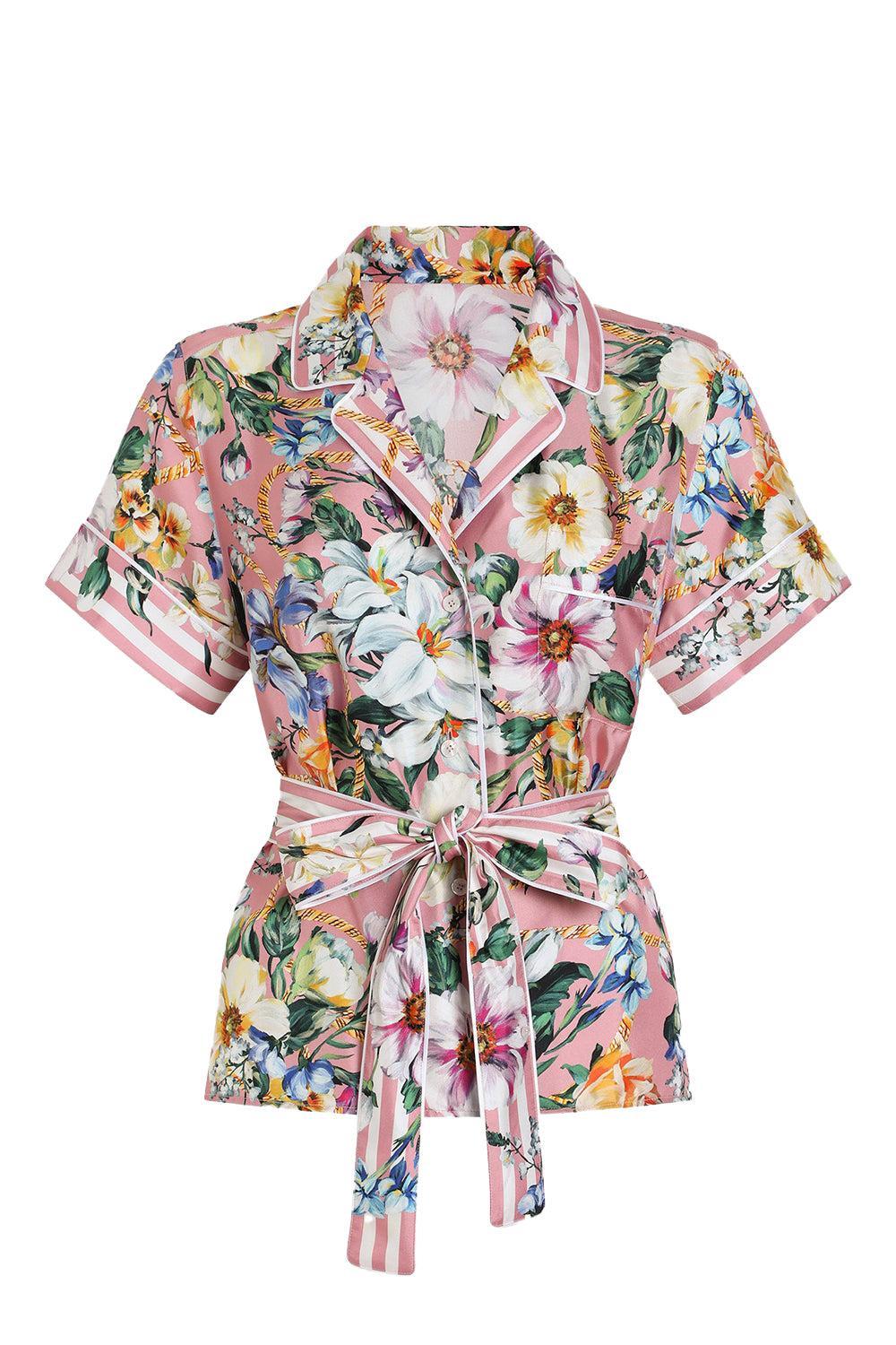 Mix Fiori Wrap Shirt