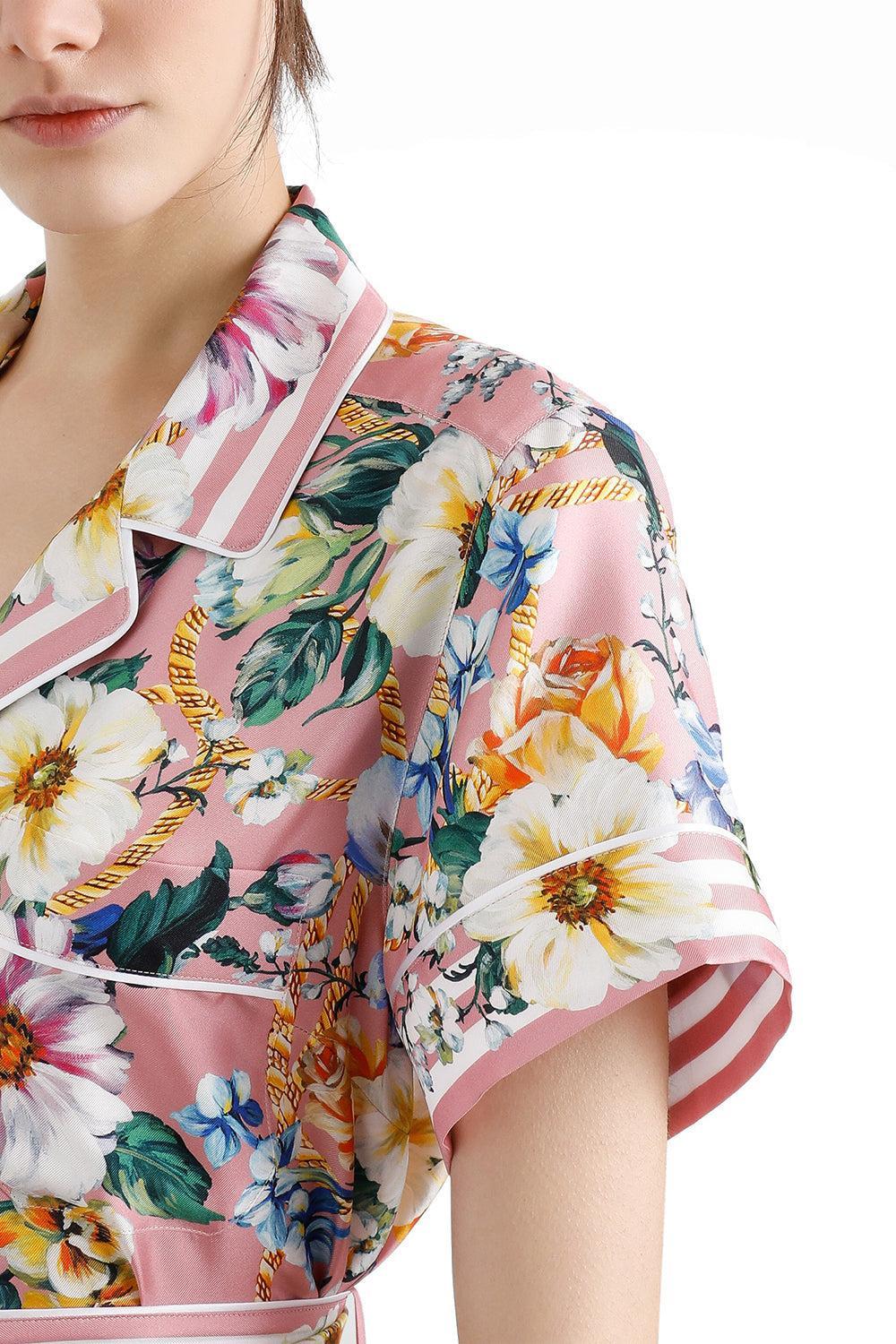 Mix Fiori Wrap Shirt - Image 3