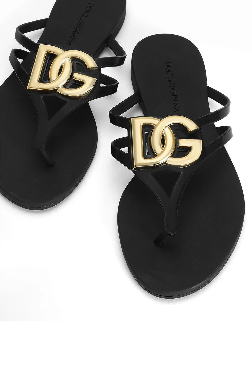 Rubber Thong Sandal - Black - Image 5