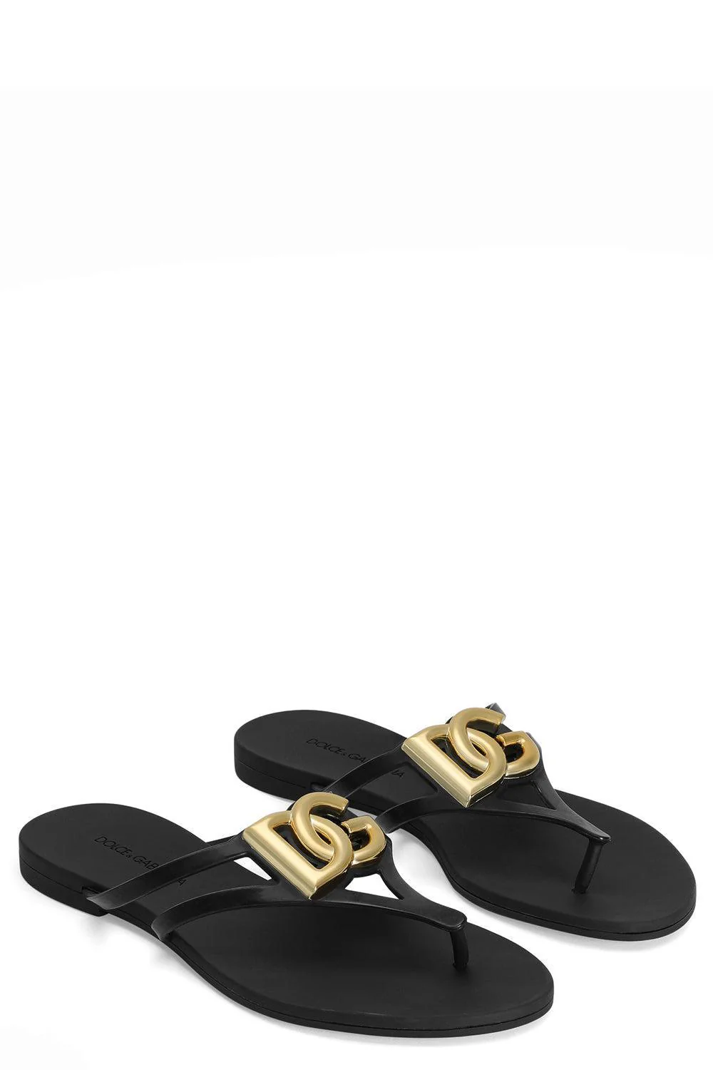 Rubber Thong Sandal - Black - Image 6
