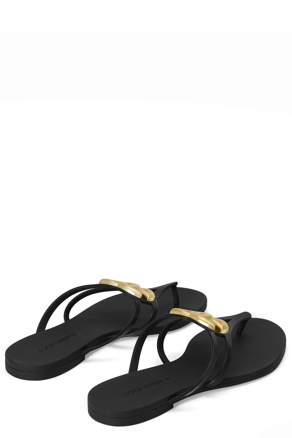 Rubber Thong Sandal - Black - Image 7