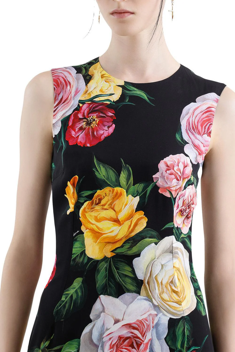 SLEEVELESS PEONY ROSE DRESS - Image 4