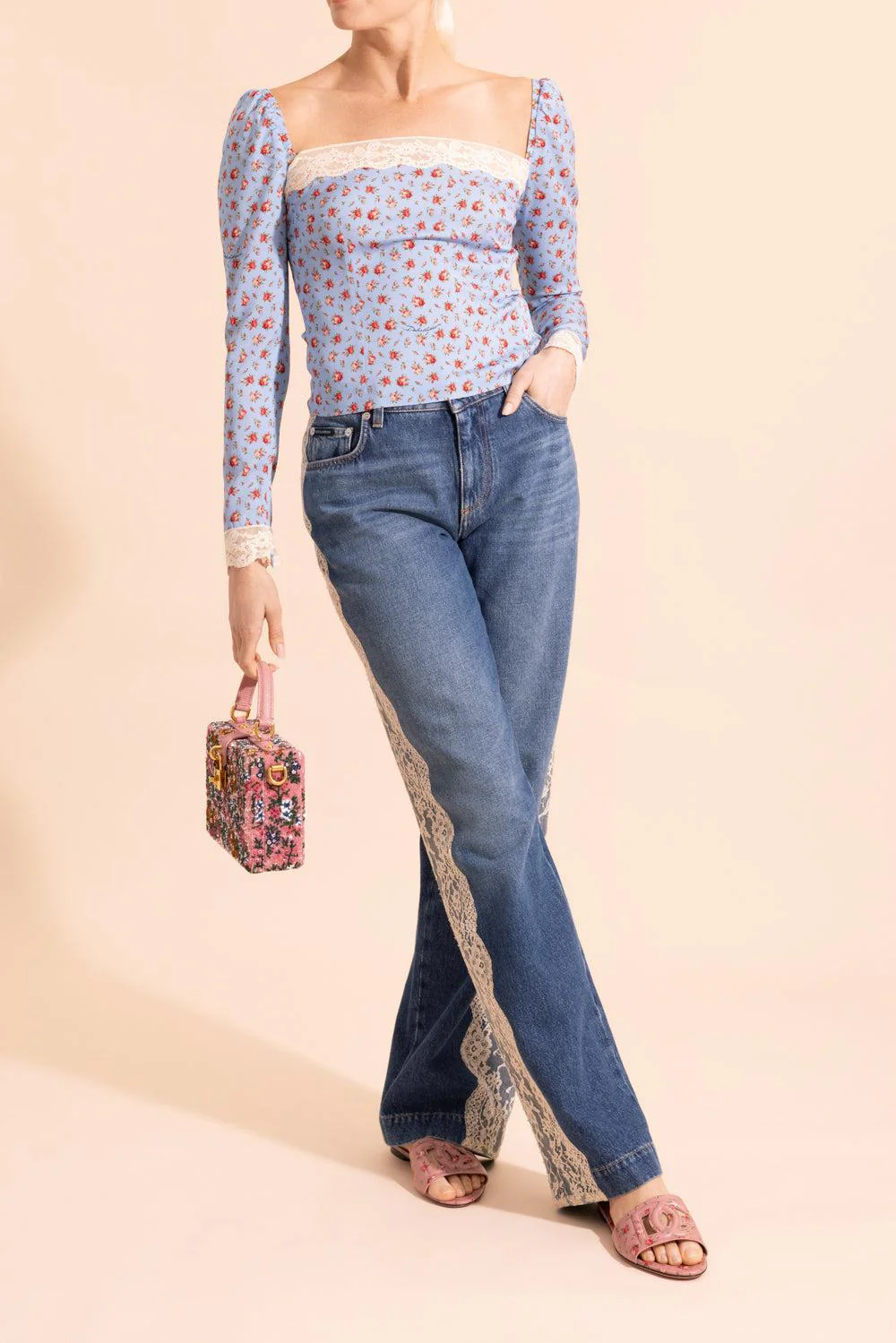 Slim Fit Floral Blouse - Image 2