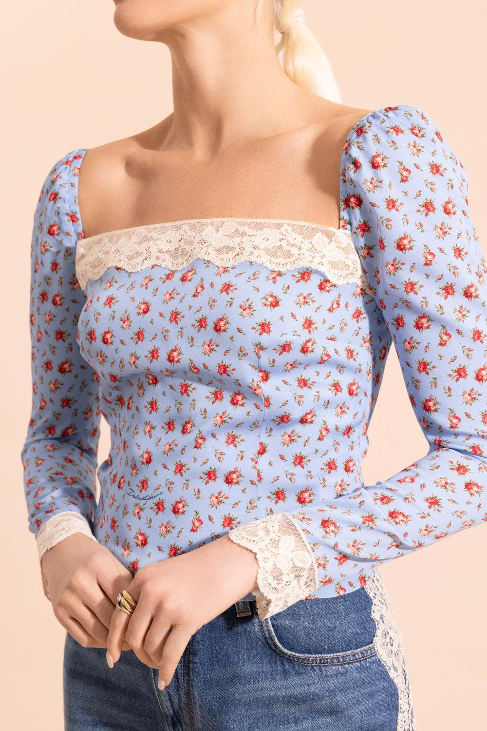 Slim Fit Floral Blouse - Image 3