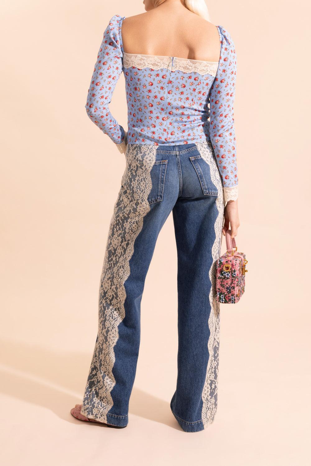 Slim Fit Floral Blouse - Image 4