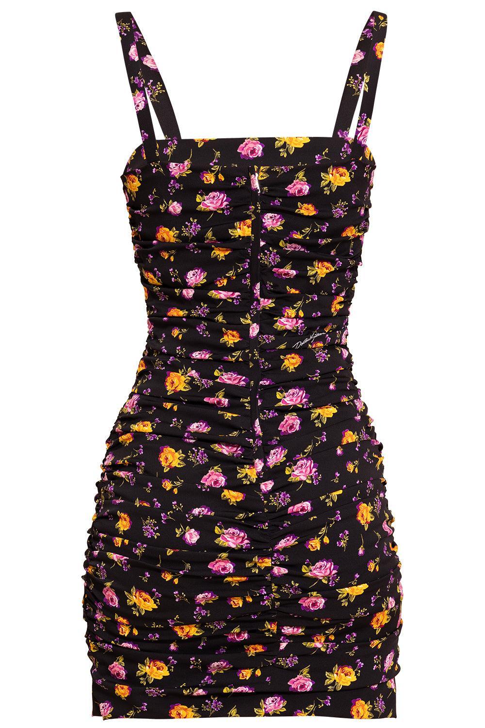 Small Rose Boquet Drape Dress - Image 5