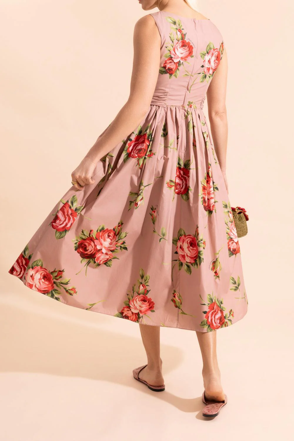 Tie Waist Floral Dress - Image 4