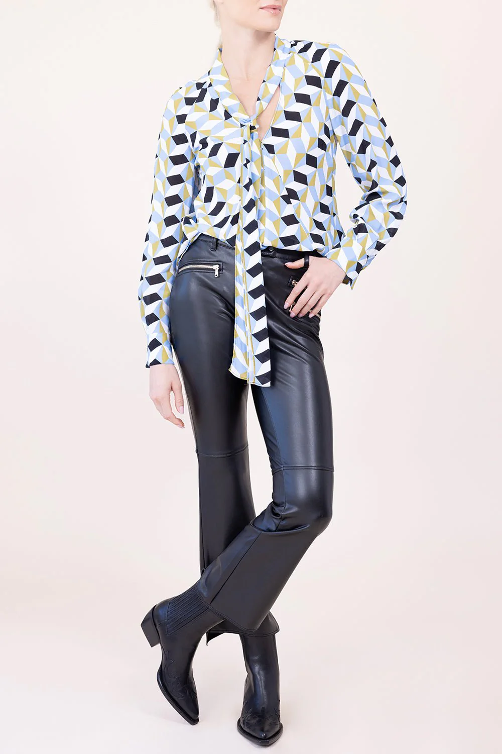 Graphic Volumes Blouse - Image 2