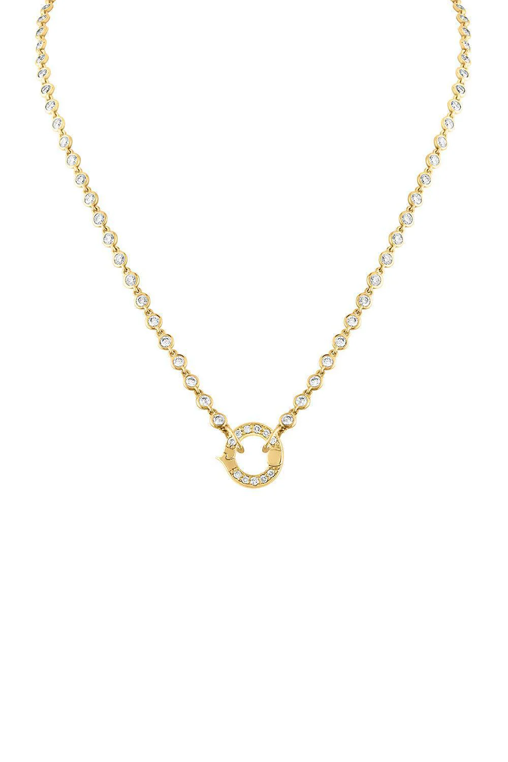 Diamond Bezel Necklace