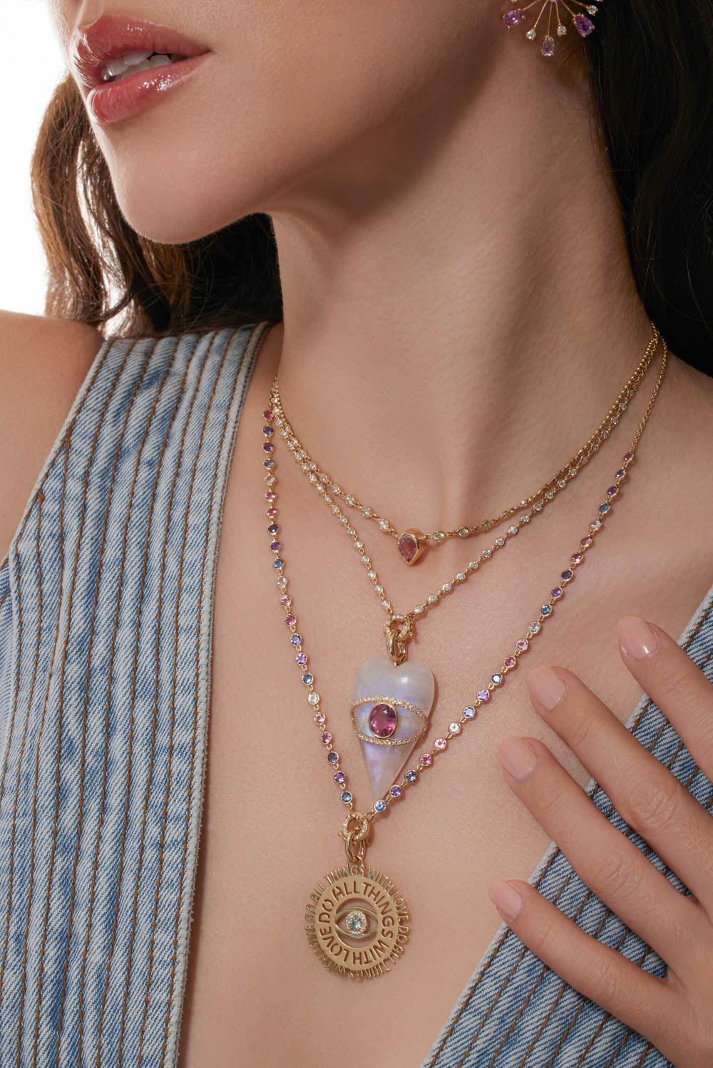 Diamond Bezel Necklace - Image 4
