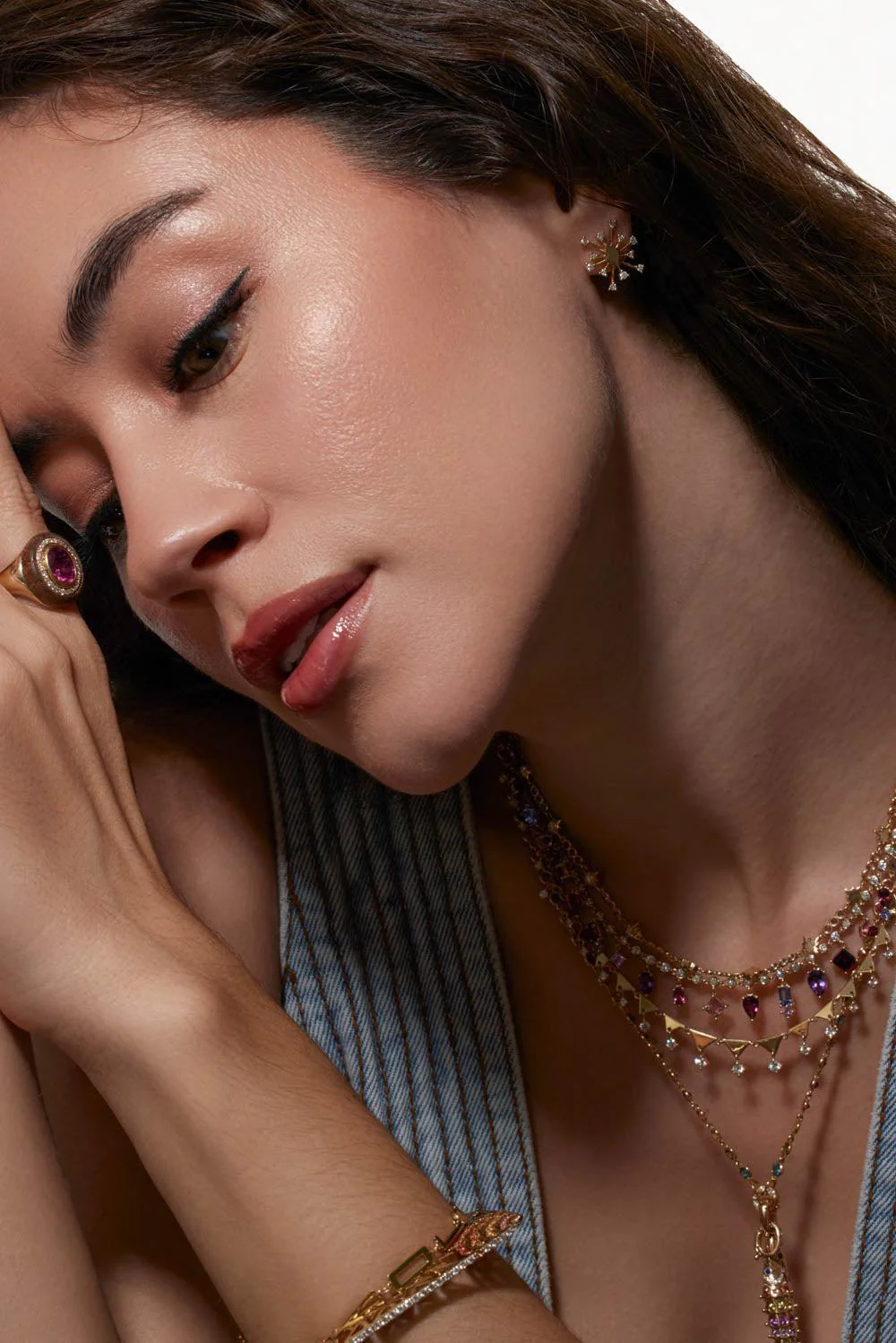 Medium Sparkle Stud Earrings - Image 4
