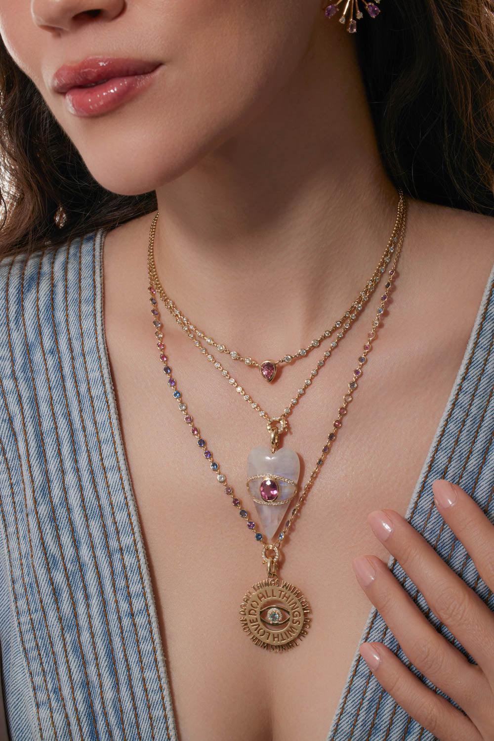 Pastel Colored Closure Necklace - Image 2