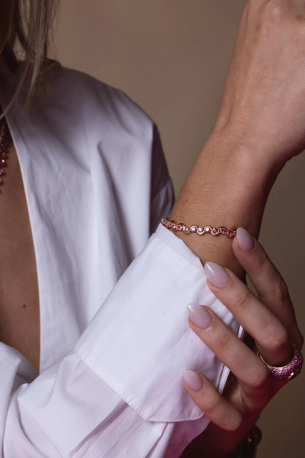 Edessa Mist Tennis Bracelet - Image 3