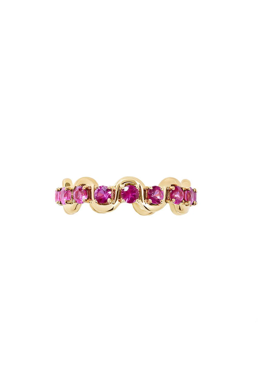 Edessa Pink Sapphire Eternity Ring - Image 2