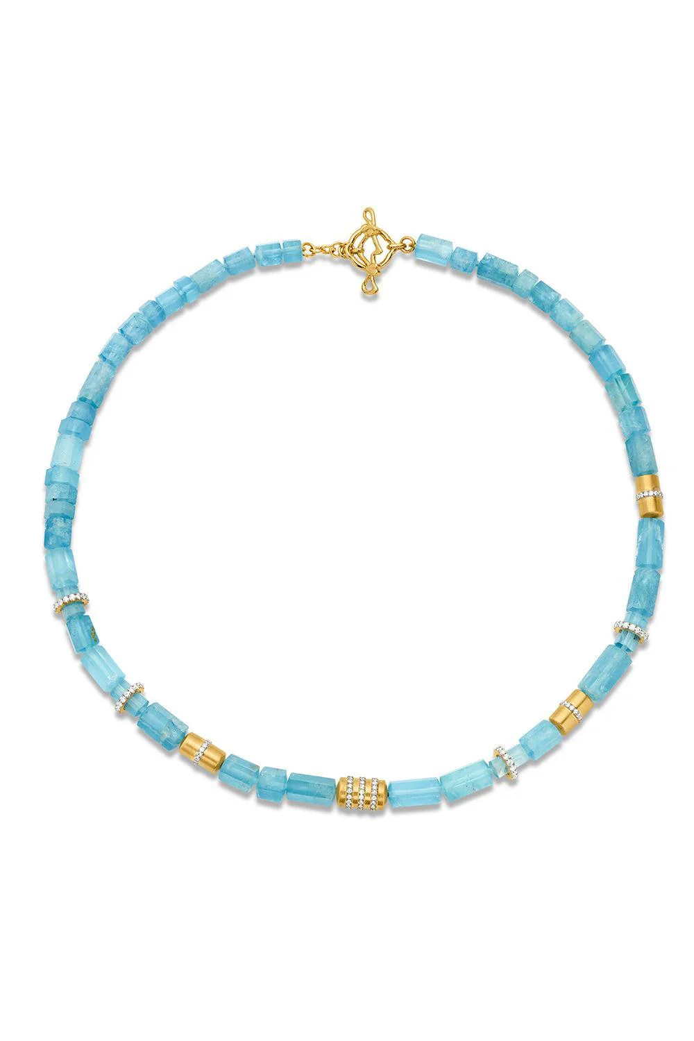 Aquamarine Beaded Necklace