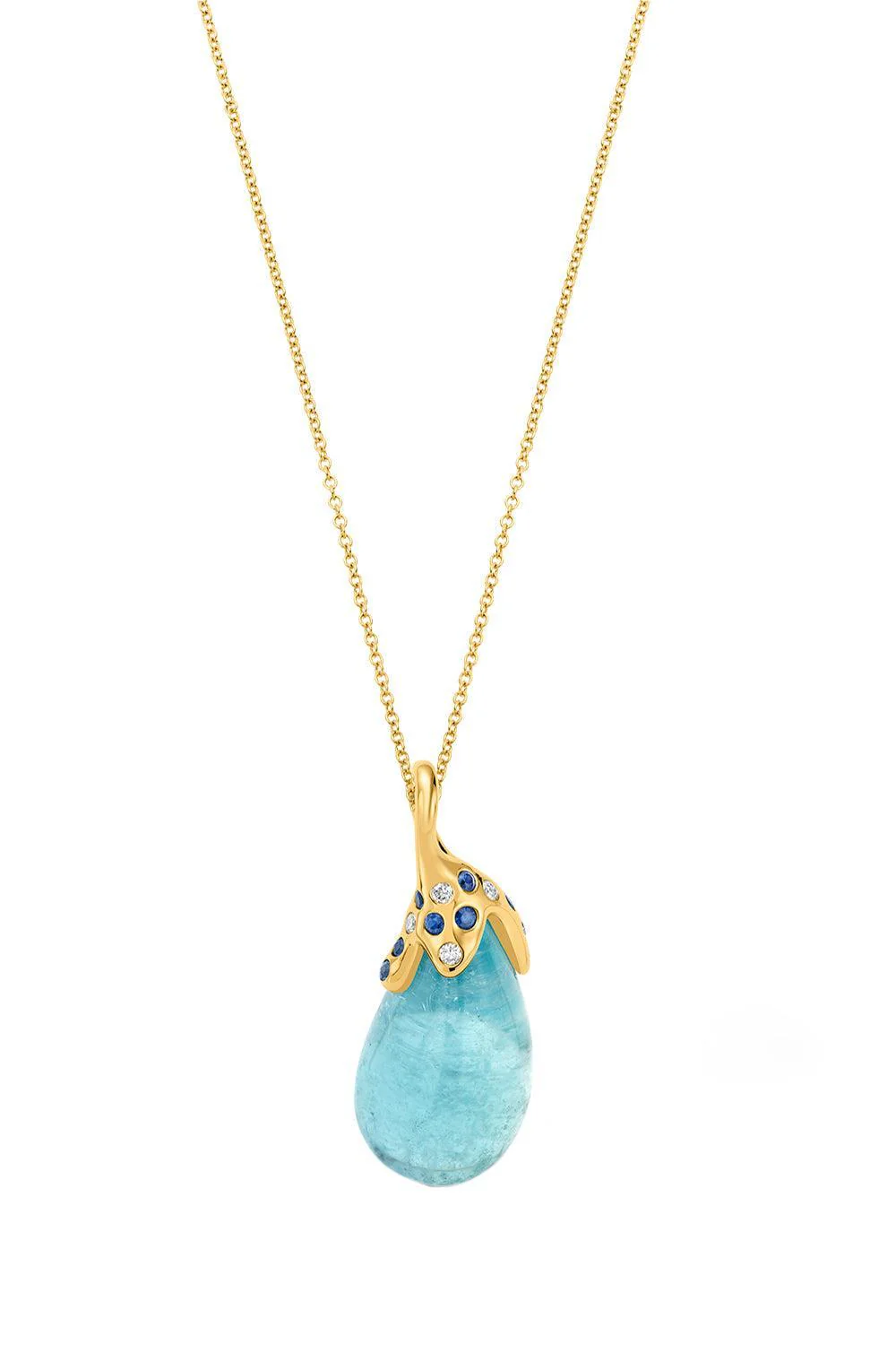 Aquamarine Drop Necklace